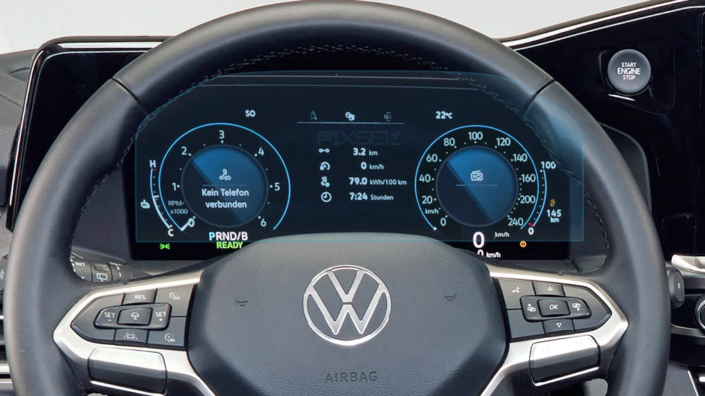 Zaščitno steklo Pixsel za armaturno ploščo VOLKSWAGEN CARAVELLE - 12.3“ 2025 -