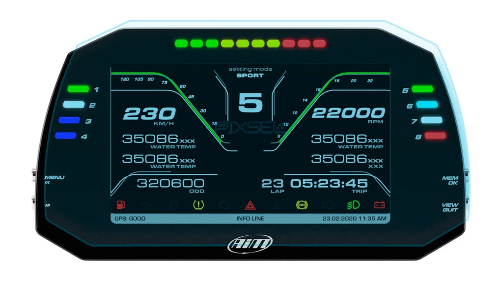 Zaščitno steklo  za monitor AIM MXG 1.3 - 7“