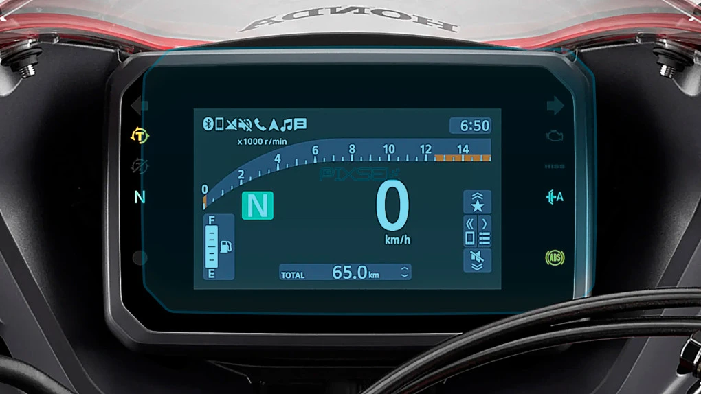 Zaščitno steklo Pixsel za merilnik hitrosti motornega kolesa HONDA CB / CBR650R 2024 - 7.1“