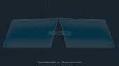 Protective glass Pixsel for mirrors DENZA N9 - 9.6“x2 2025 -
