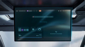 Zaščitno steklo Pixsel za zadnji monitor ZEEKR 009 - 17.7“ 2024 -