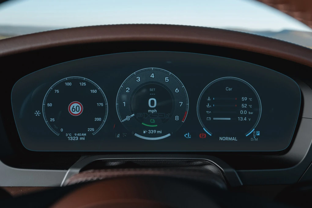 Zaščitno steklo Pixsel za armaturno ploščo PORSCHE 911 - 15.2“ 2024 -