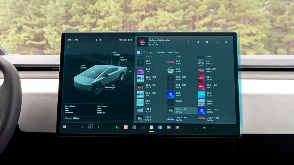 Zaščitno steklo Pixsel za monitor TESLA CYBERTRUCK - 19.3“ 2024 -