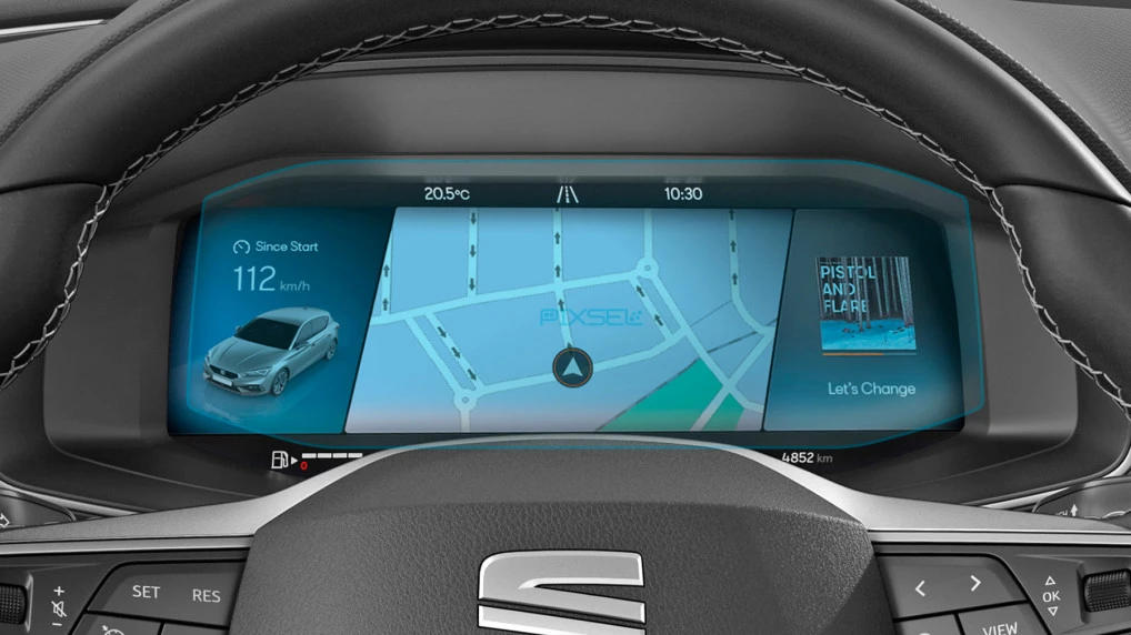 Zaščitno steklo Pixsel za armaturno ploščo SEAT LEON - 9.9“ 2021 - 2024