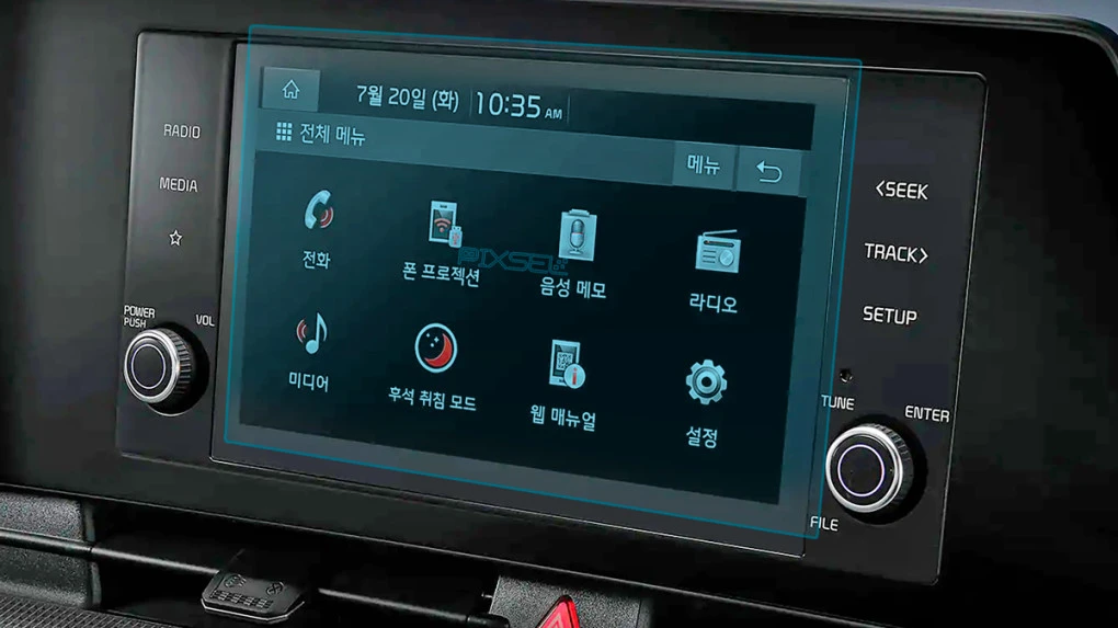 Zaščitno steklo Pixsel za monitor KIA SPORTAGE - 8.9“ 2022 - 2024