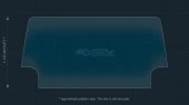 Protective glass Pixsel for monitor NISSAN ROGUE - 10.8“ 2020 - 2023