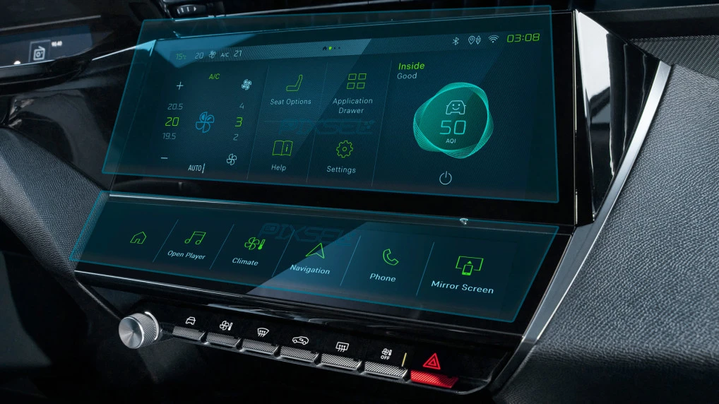 Zaščitno steklo Pixsel za monitor PEUGEOT 408 - 13.3“ 2022 -