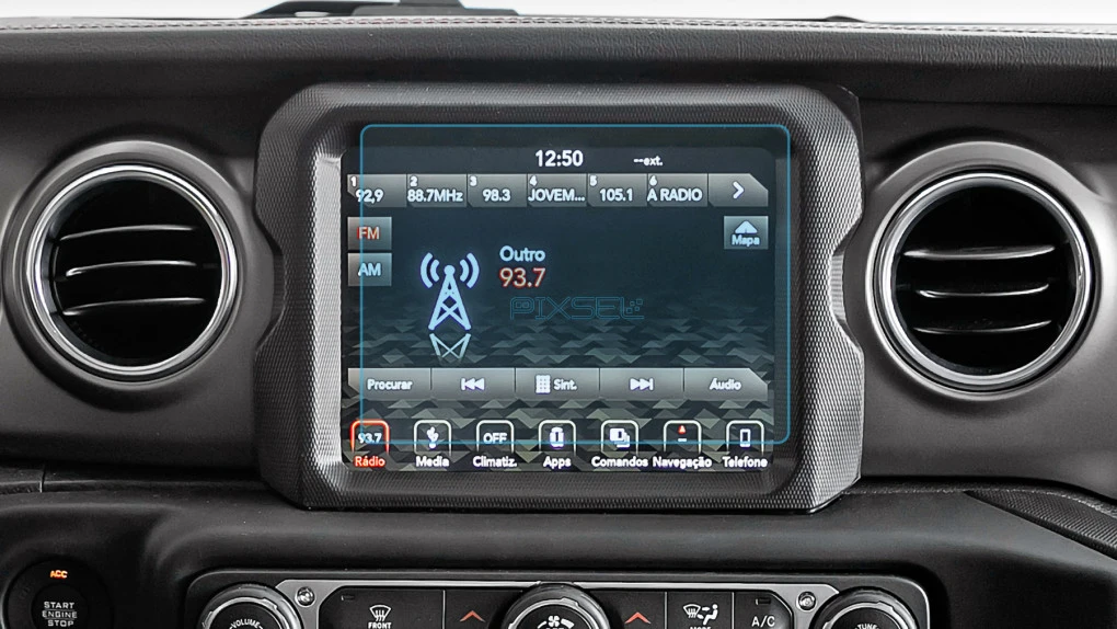 Zaščitno steklo Pixsel za monitor JEEP WRANGLER - 8.2“ 2018 - 2023