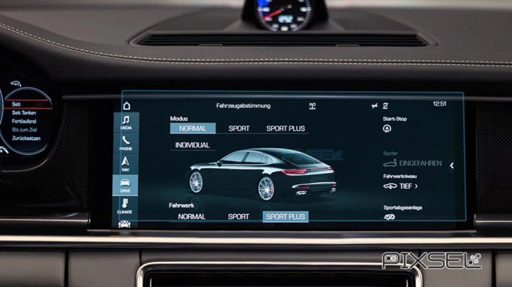 Zaščitno steklo Pixsel za monitor PORSCHE PANAMERA - 13.6“ 2017 - 2023