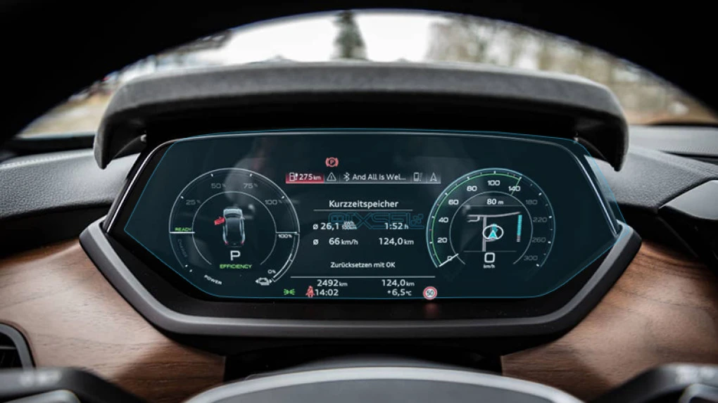 Zaščitno steklo Pixsel za armaturno ploščo AUDI E-TRON GT - 14.4“ 2021 - 2024