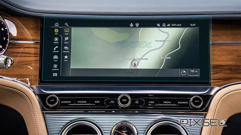 Zaščitno steklo Pixsel za monitor BENTLEY CONTINENTAL GT - 13.8“ 2018 - 2024