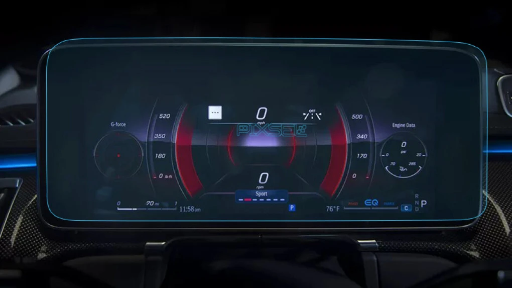 Zaščitno steklo Pixsel za armaturno ploščo MERCEDES BENZ S-CLASS - 15.4“ 2020 -