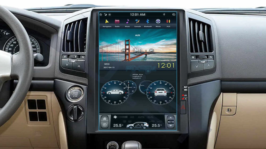 Zaščitno steklo Pixsel za monitor TOYOTA LAND CRUISER 200 - 15.4“ 2017 - 2021