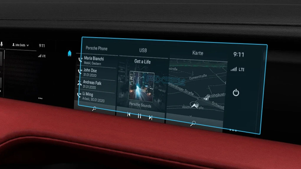 Zaščitno steklo Pixsel za sovoznikov monitor PORSCHE TAYCAN - 12.3“ 2020 -