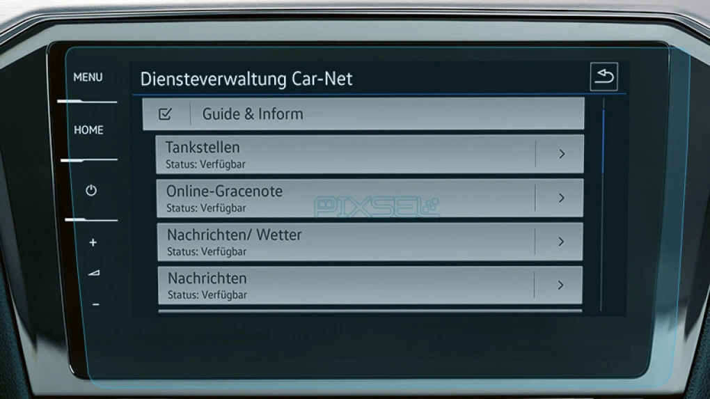 Zaščitno steklo Pixsel za monitor VOLKSWAGEN PASSAT - 11.4“ 2015 - 2019 (B8)