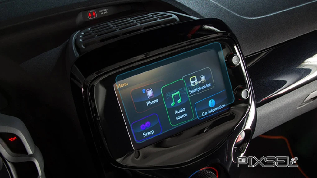 Zaščitno steklo Pixsel za monitor PEUGEOT 108 - 6.9“ 2014 - 2021