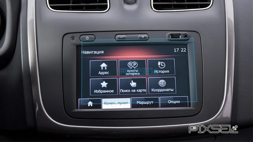 Zaščitno steklo Pixsel za monitor RENAULT LOGAN - 6.9“ 2014 - 2016