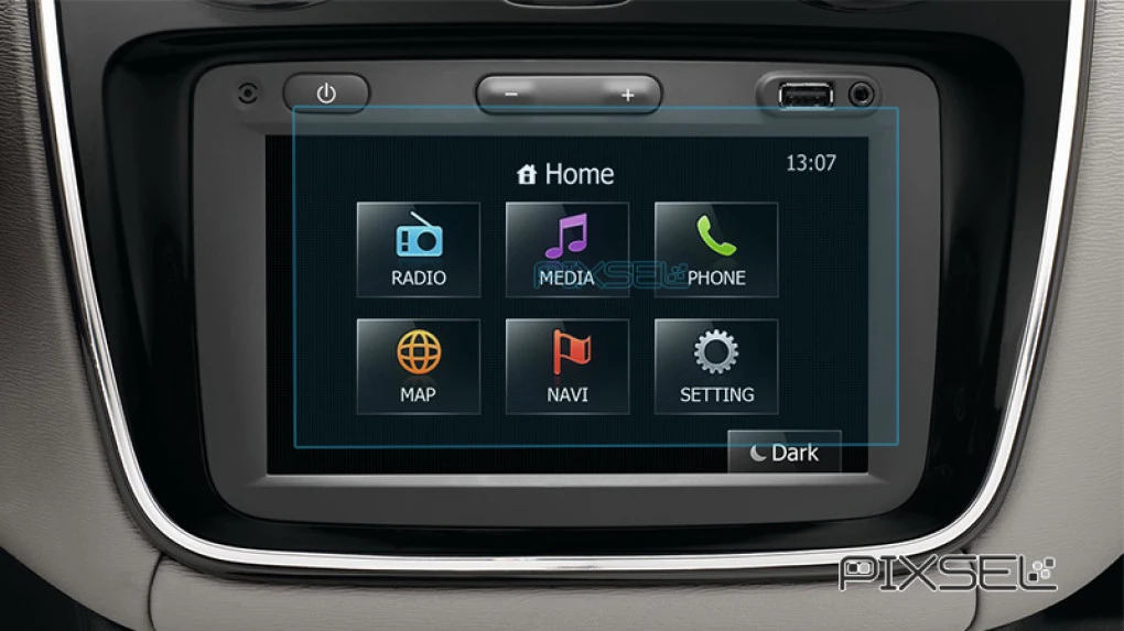 Zaščitno steklo Pixsel za monitor RENAULT DUSTER - 6.9“ 2015 - 2017