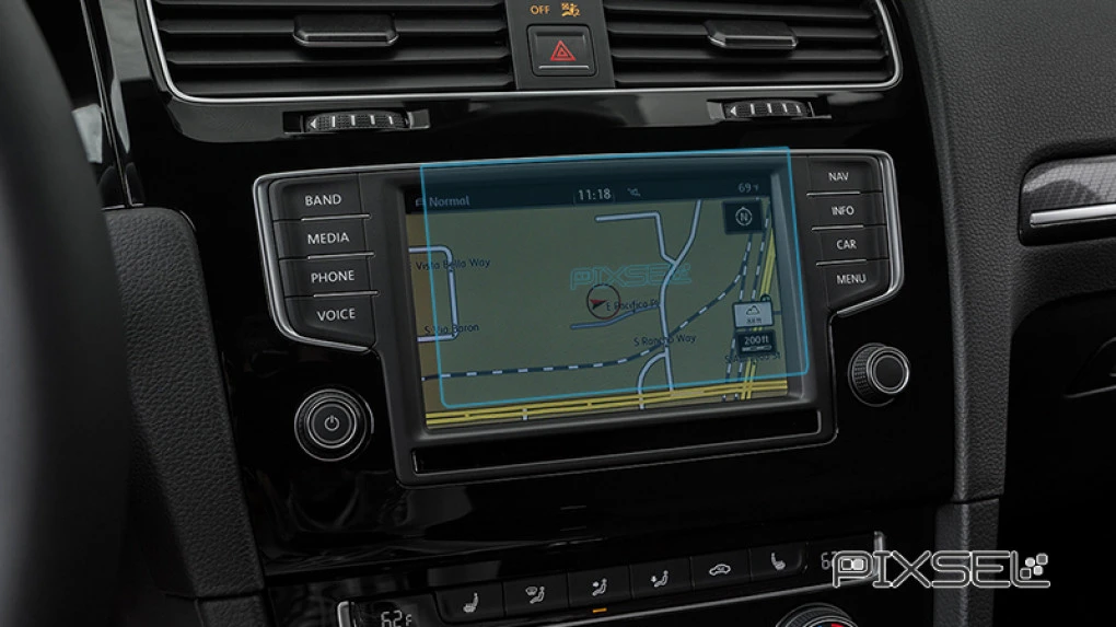 Zaščitno steklo Pixsel za monitor VOLKSWAGEN GOLF - 6.3“ 2013 - 2017