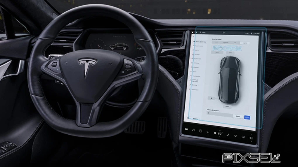 Zaščitno steklo Pixsel za monitor TESLA MODEL X - 16.8“ 2015 -