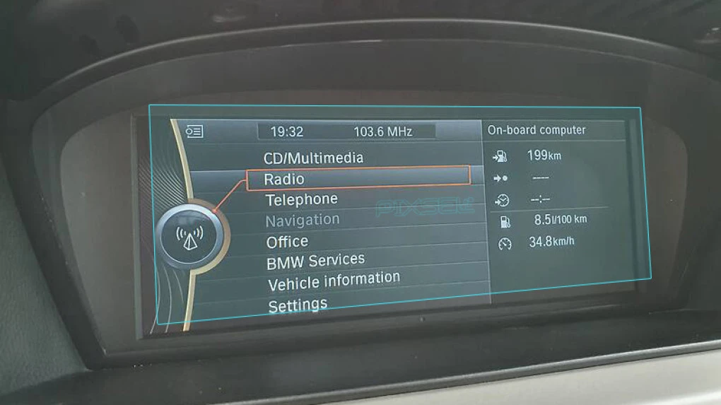 Zaščitno steklo Pixsel za monitor BMW 3 / M3 - 8.8“ 2005 - 2013 (E90, E91, E92, E93)