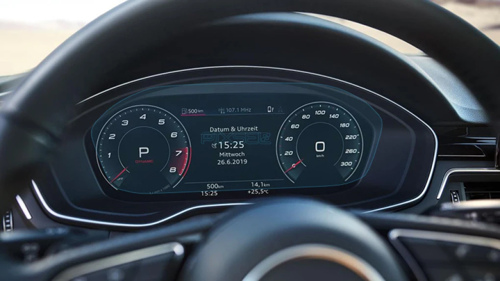 Zaščitno steklo Pixsel za armaturno ploščo AUDI A4 / S4 / RS4 - 12“ 2019 - 2020