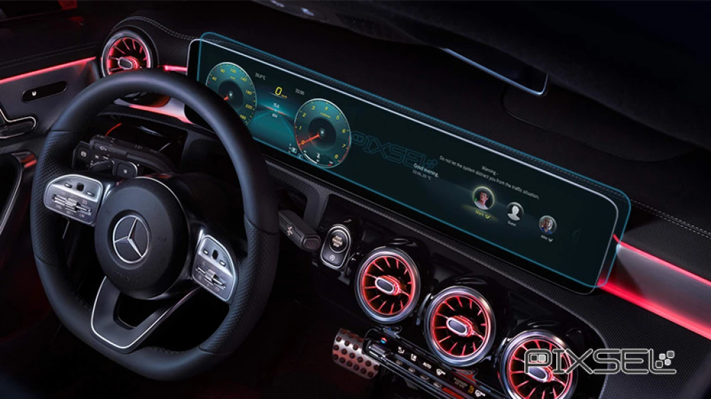 Zaščitno steklo Pixsel za armaturno ploščo MERCEDES BENZ CLA-CLASS - 24.7“ 2019 -
