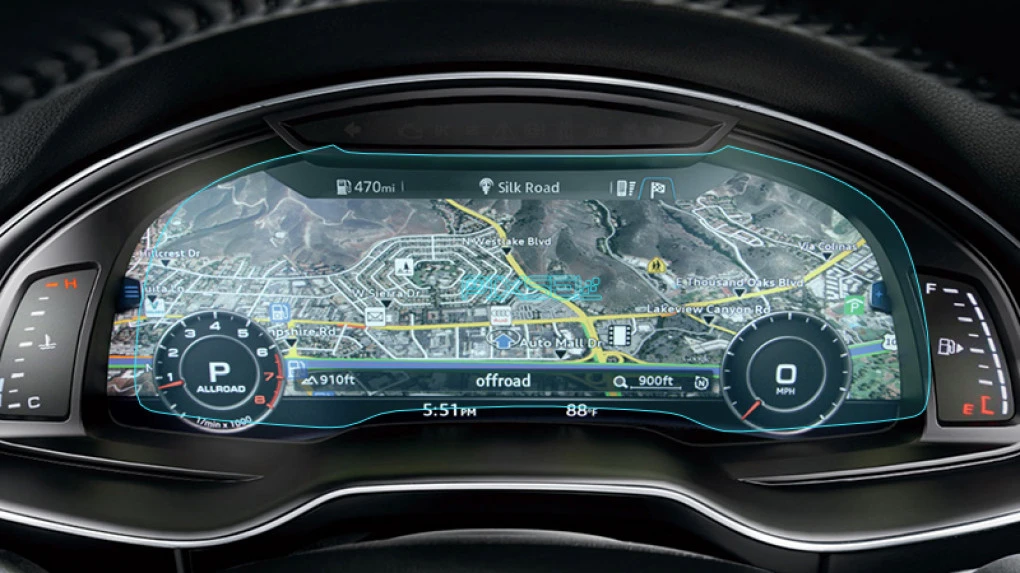 Zaščitno steklo Pixsel za armaturno ploščo AUDI Q7 / SQ7 / RSQ7 - 12“ 2015 - 2018