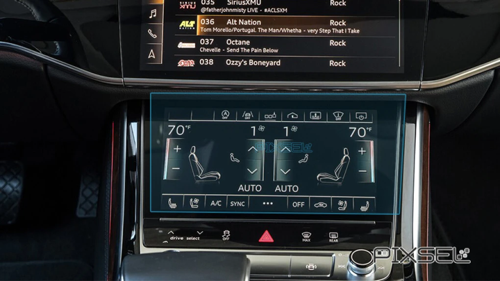 Zaščitno steklo Pixsel za klimatsko napravo AUDI A8 / S8 - 10.2“ 2018 - 2023