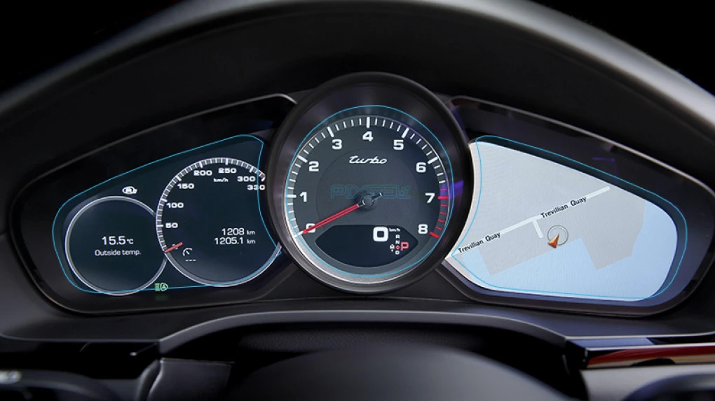 Zaščitno steklo Pixsel za armaturno ploščo PORSCHE CAYENNE - 17.4“ 2017 - 2018