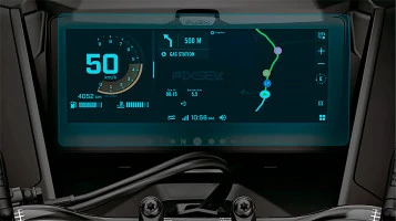Zaščitno steklo Pixsel za merilnik hitrosti motornih sani BRP SKI-DOO GRAND TOURING 2025 + 10.25“
